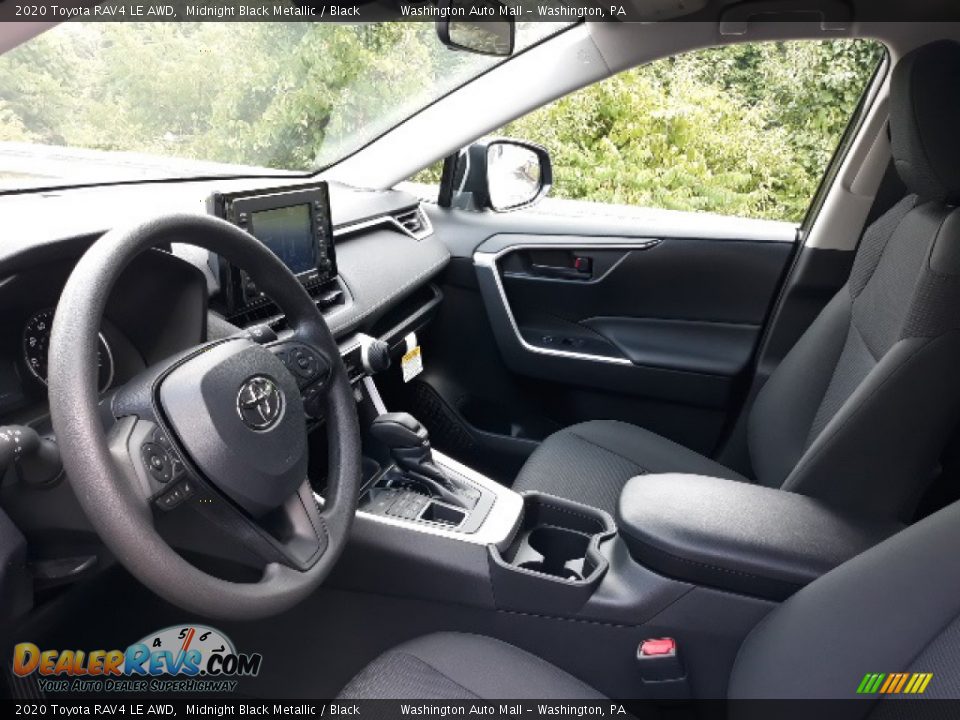 2020 Toyota RAV4 LE AWD Midnight Black Metallic / Black Photo #21