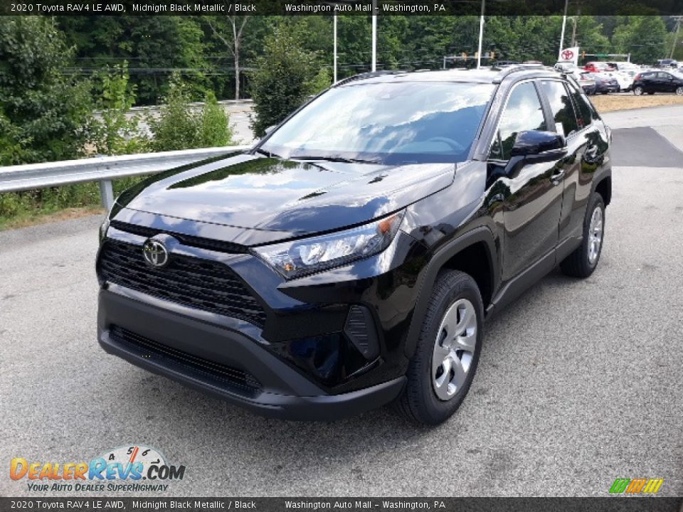 2020 Toyota RAV4 LE AWD Midnight Black Metallic / Black Photo #29