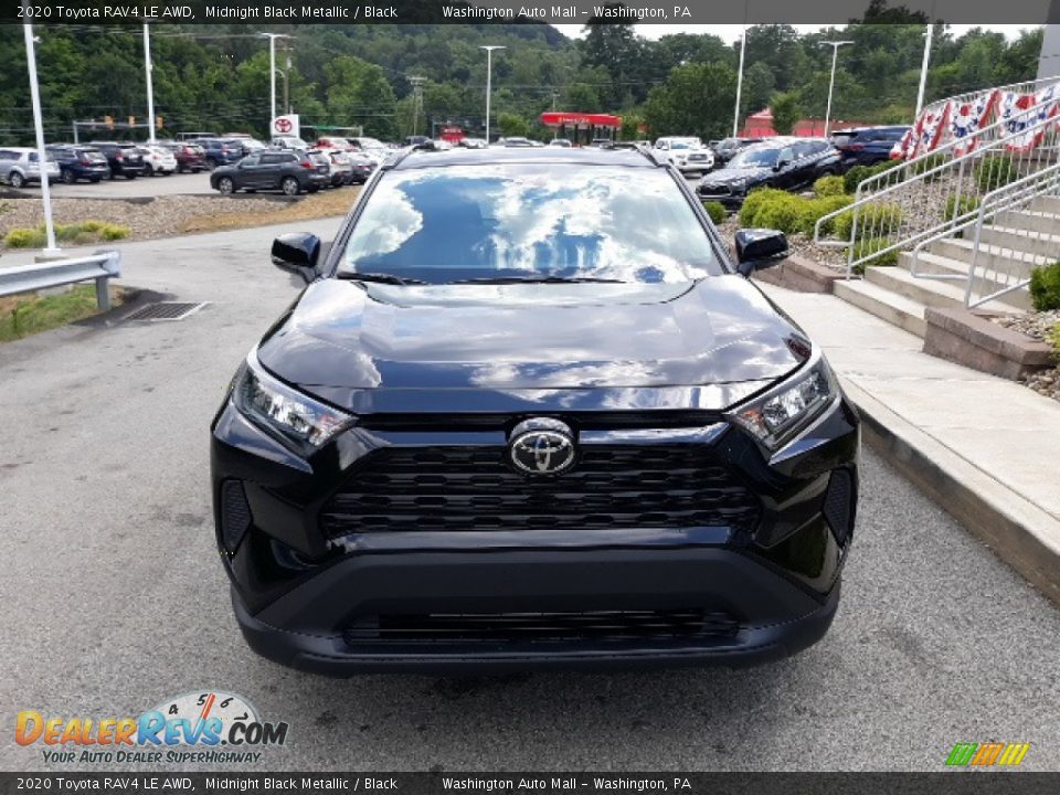 2020 Toyota RAV4 LE AWD Midnight Black Metallic / Black Photo #30
