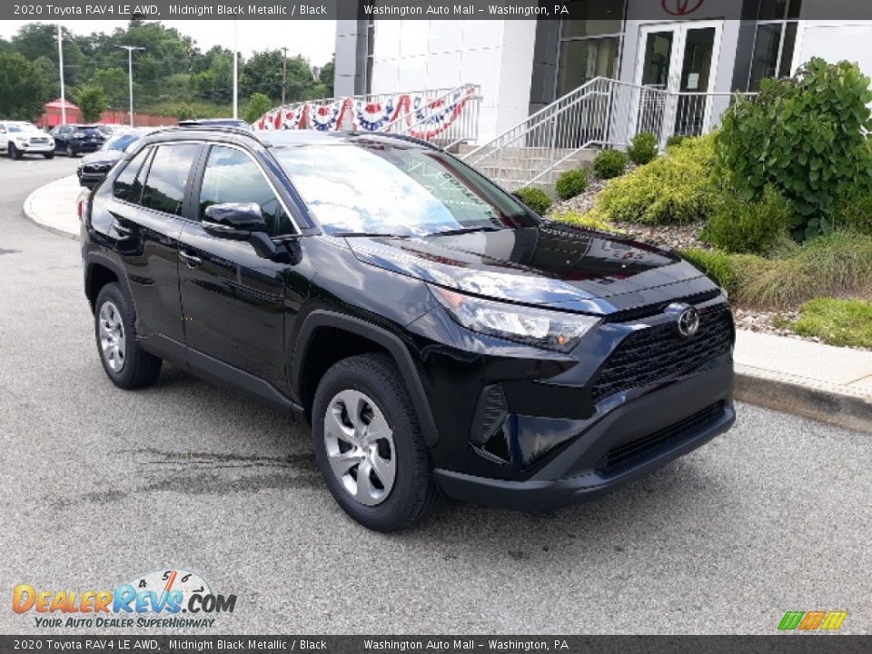 2020 Toyota RAV4 LE AWD Midnight Black Metallic / Black Photo #31