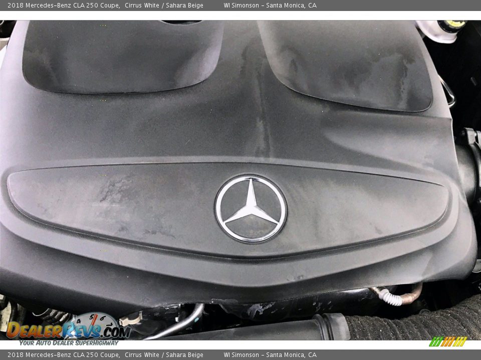 2018 Mercedes-Benz CLA 250 Coupe Cirrus White / Sahara Beige Photo #31