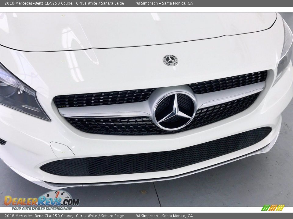 2018 Mercedes-Benz CLA 250 Coupe Cirrus White / Sahara Beige Photo #33