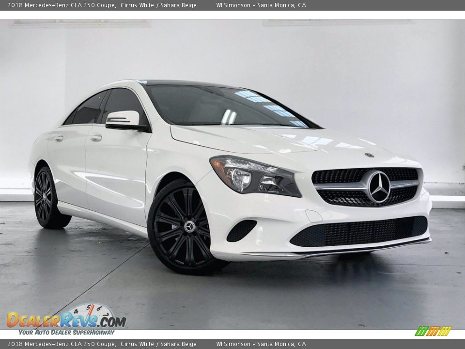 2018 Mercedes-Benz CLA 250 Coupe Cirrus White / Sahara Beige Photo #34