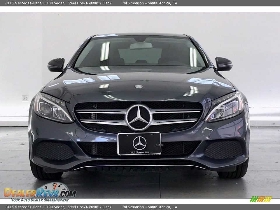 2016 Mercedes-Benz C 300 Sedan Steel Grey Metallic / Black Photo #2