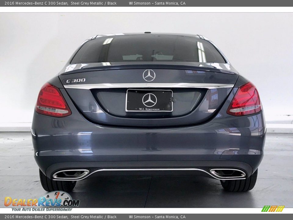2016 Mercedes-Benz C 300 Sedan Steel Grey Metallic / Black Photo #3