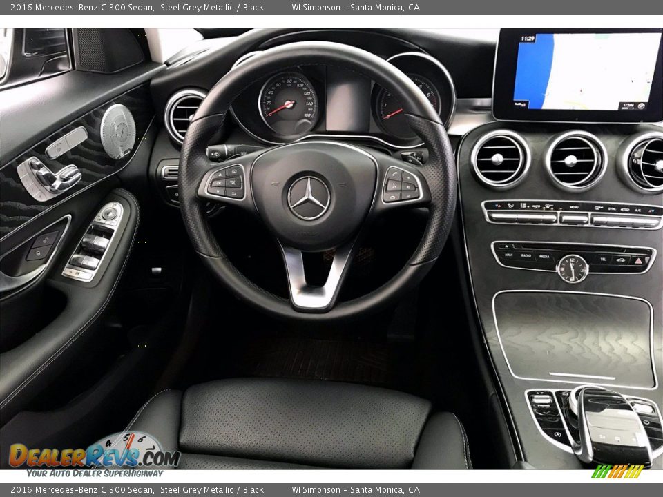 2016 Mercedes-Benz C 300 Sedan Steel Grey Metallic / Black Photo #4