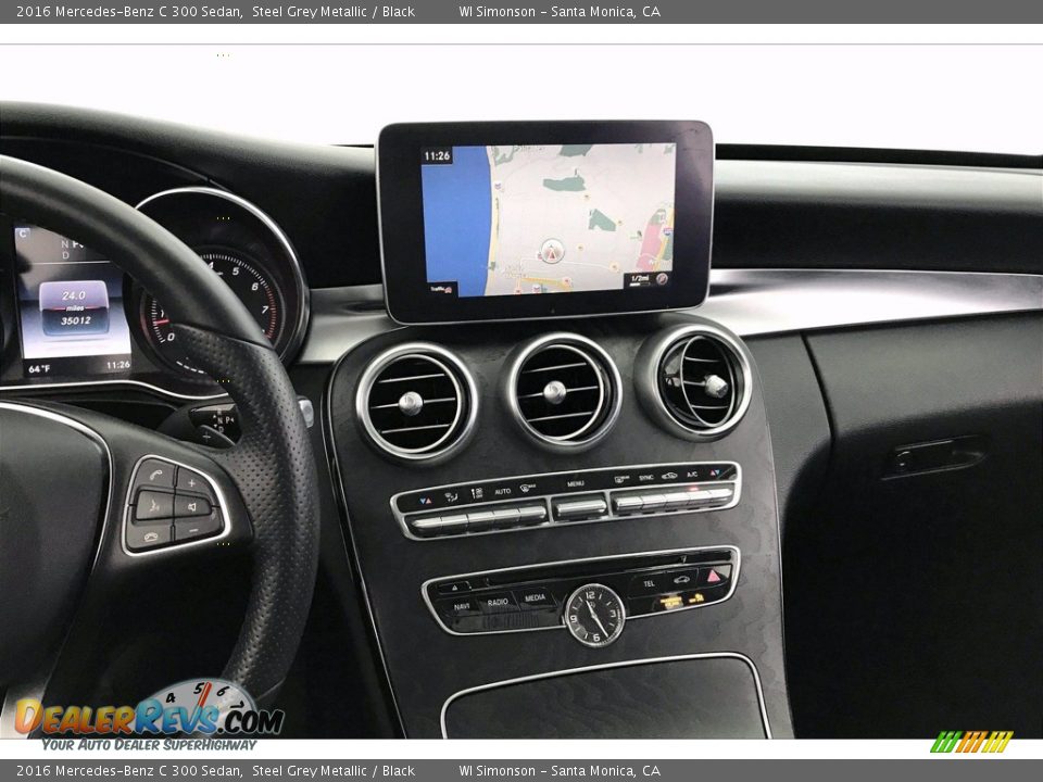 2016 Mercedes-Benz C 300 Sedan Steel Grey Metallic / Black Photo #5