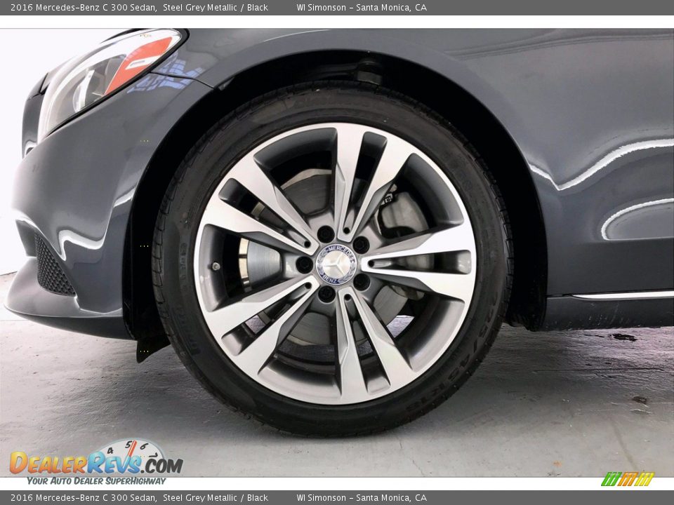 2016 Mercedes-Benz C 300 Sedan Steel Grey Metallic / Black Photo #8
