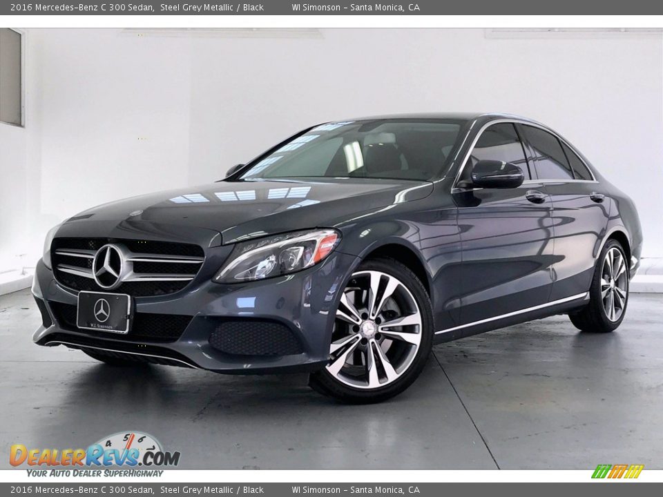 2016 Mercedes-Benz C 300 Sedan Steel Grey Metallic / Black Photo #12