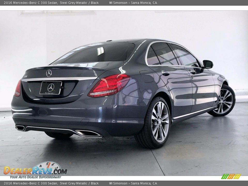 2016 Mercedes-Benz C 300 Sedan Steel Grey Metallic / Black Photo #16