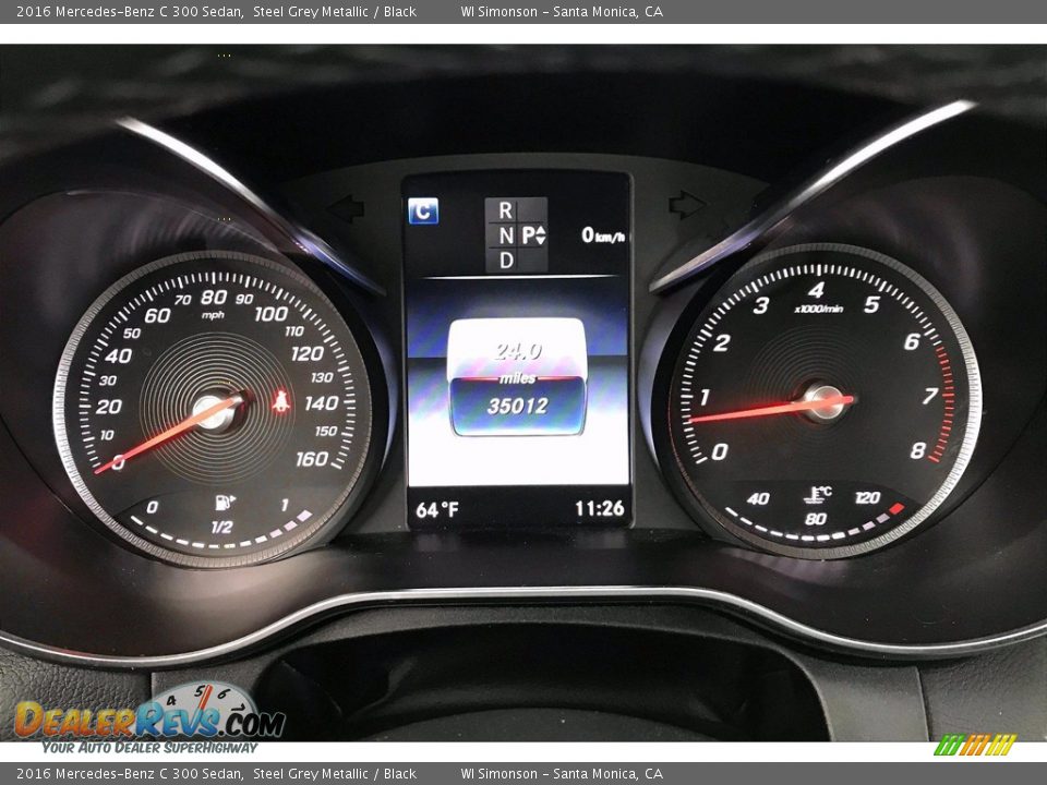 2016 Mercedes-Benz C 300 Sedan Steel Grey Metallic / Black Photo #20
