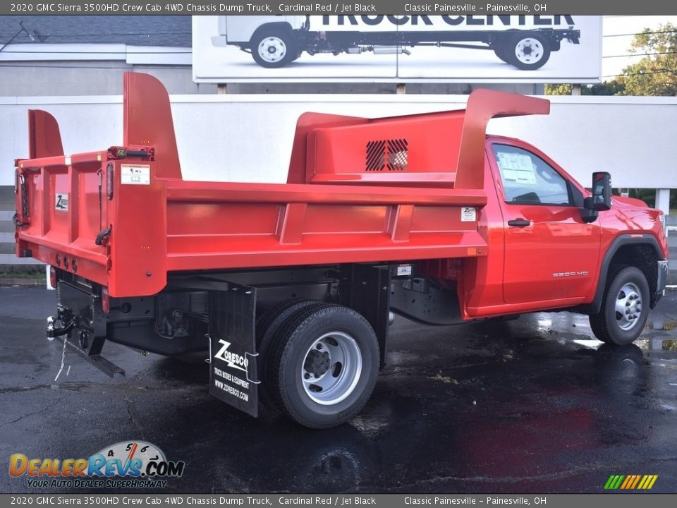 2020 GMC Sierra 3500HD Crew Cab 4WD Chassis Dump Truck Cardinal Red / Jet Black Photo #2
