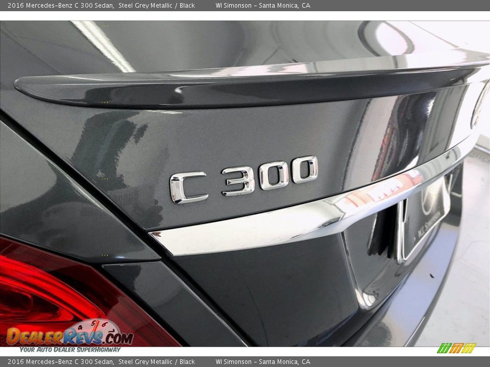 2016 Mercedes-Benz C 300 Sedan Steel Grey Metallic / Black Photo #27