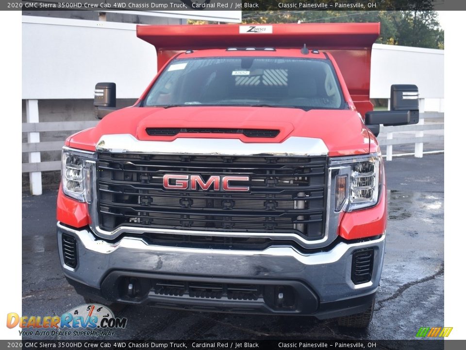 2020 GMC Sierra 3500HD Crew Cab 4WD Chassis Dump Truck Cardinal Red / Jet Black Photo #4
