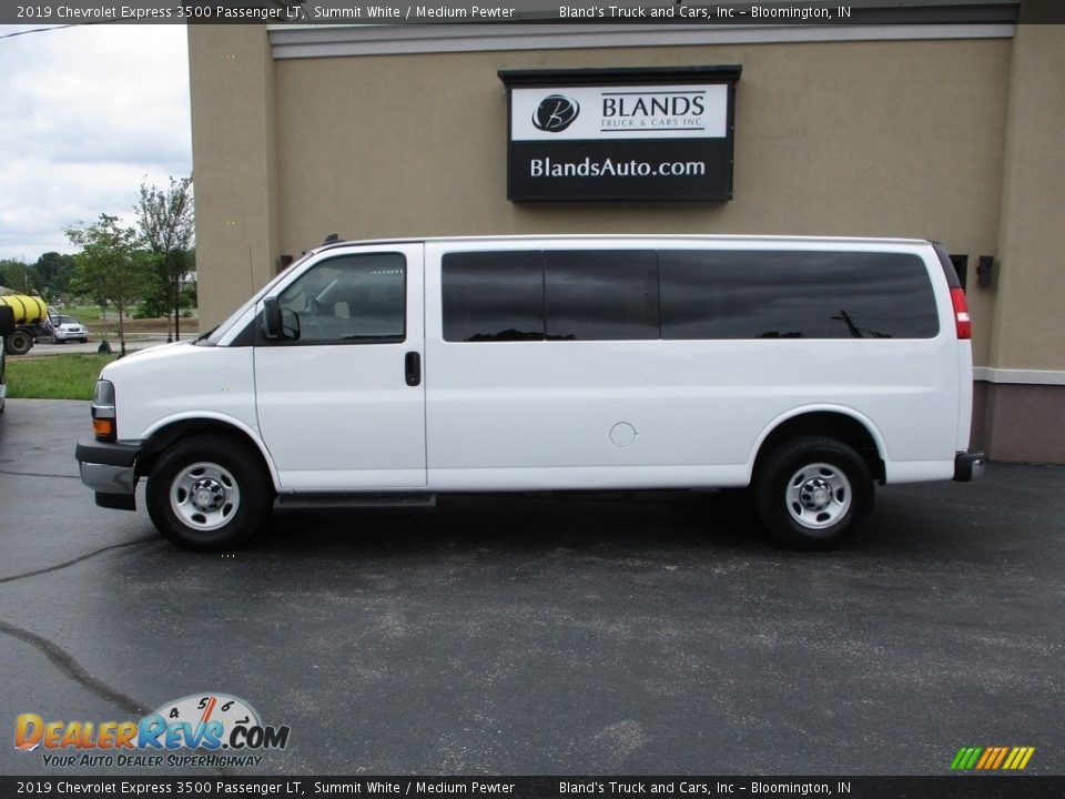 2019 Chevrolet Express 3500 Passenger LT Summit White / Medium Pewter Photo #1