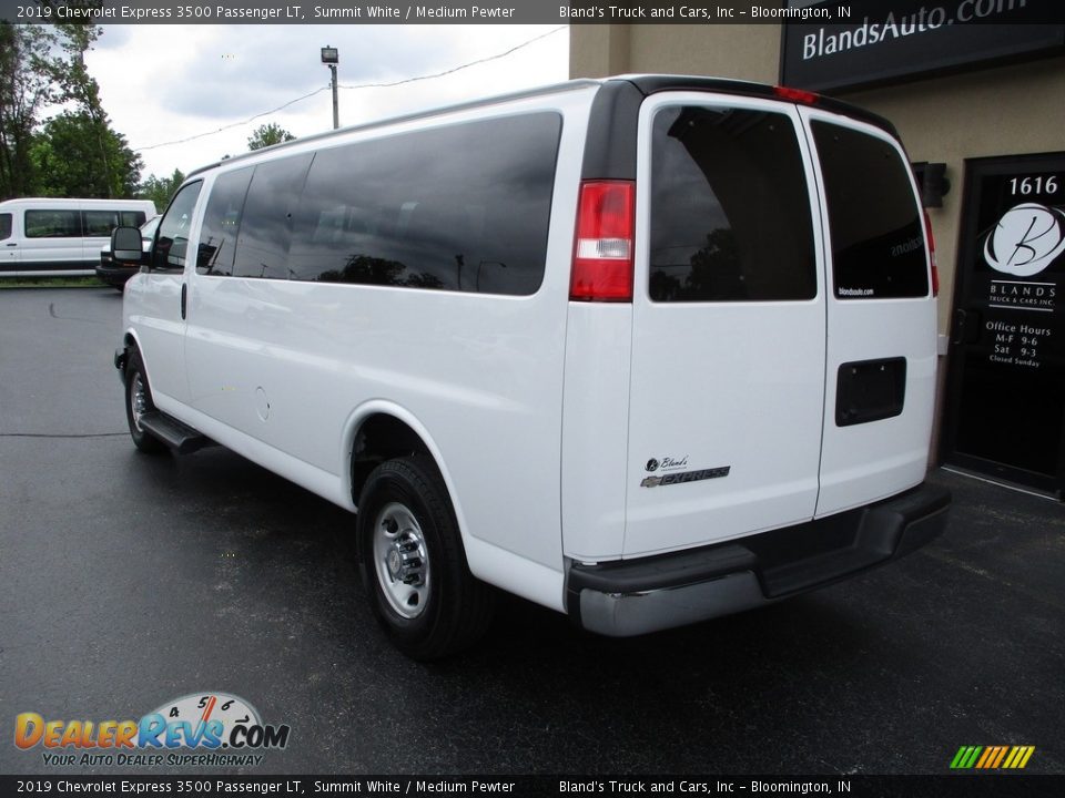 2019 Chevrolet Express 3500 Passenger LT Summit White / Medium Pewter Photo #3