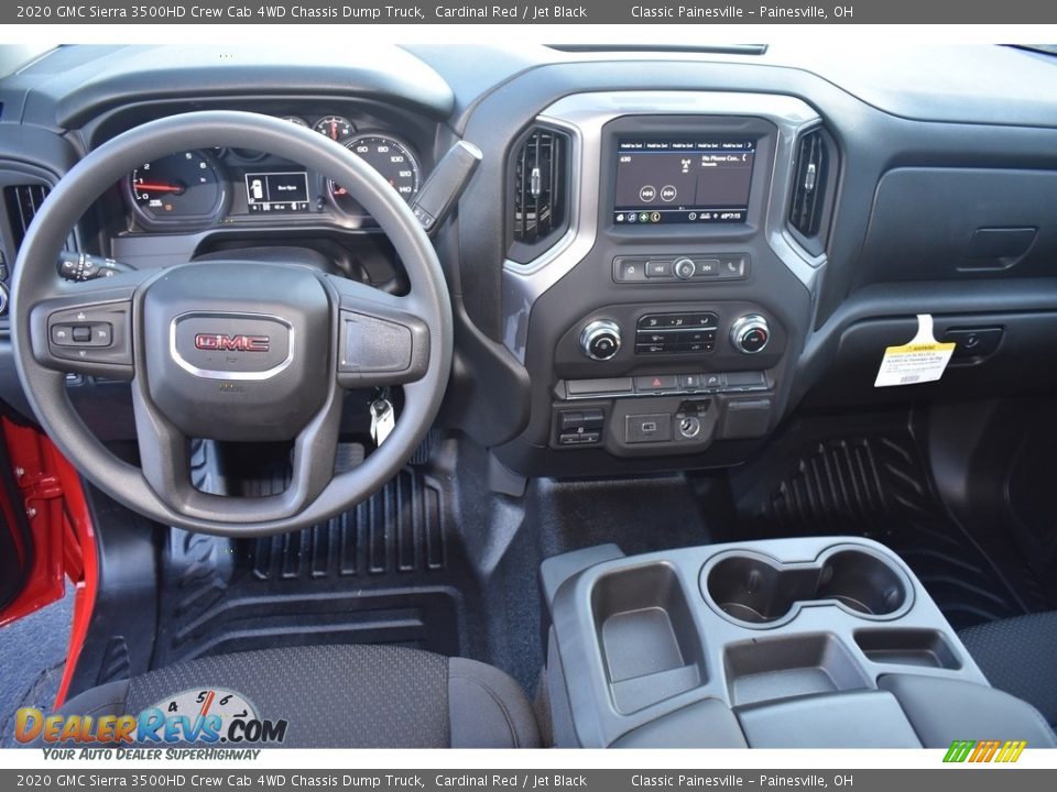 Dashboard of 2020 GMC Sierra 3500HD Crew Cab 4WD Chassis Dump Truck Photo #13