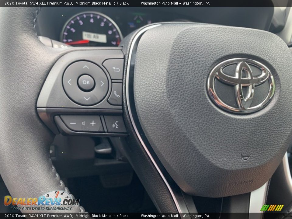 2020 Toyota RAV4 XLE Premium AWD Midnight Black Metallic / Black Photo #5