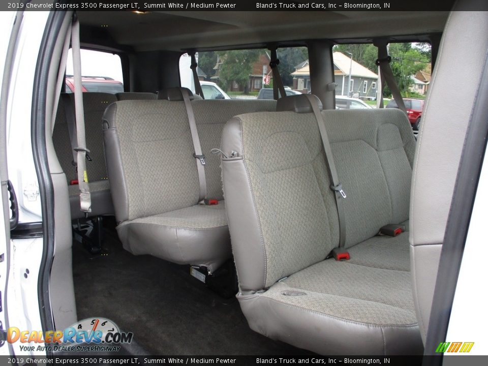 2019 Chevrolet Express 3500 Passenger LT Summit White / Medium Pewter Photo #8