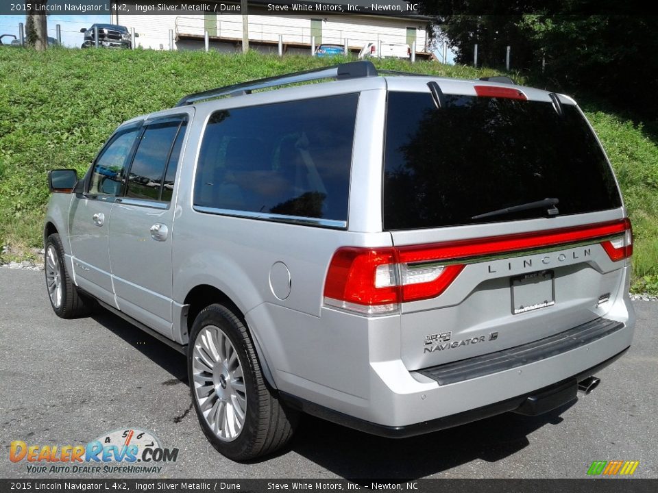 Ingot Silver Metallic 2015 Lincoln Navigator L 4x2 Photo #9