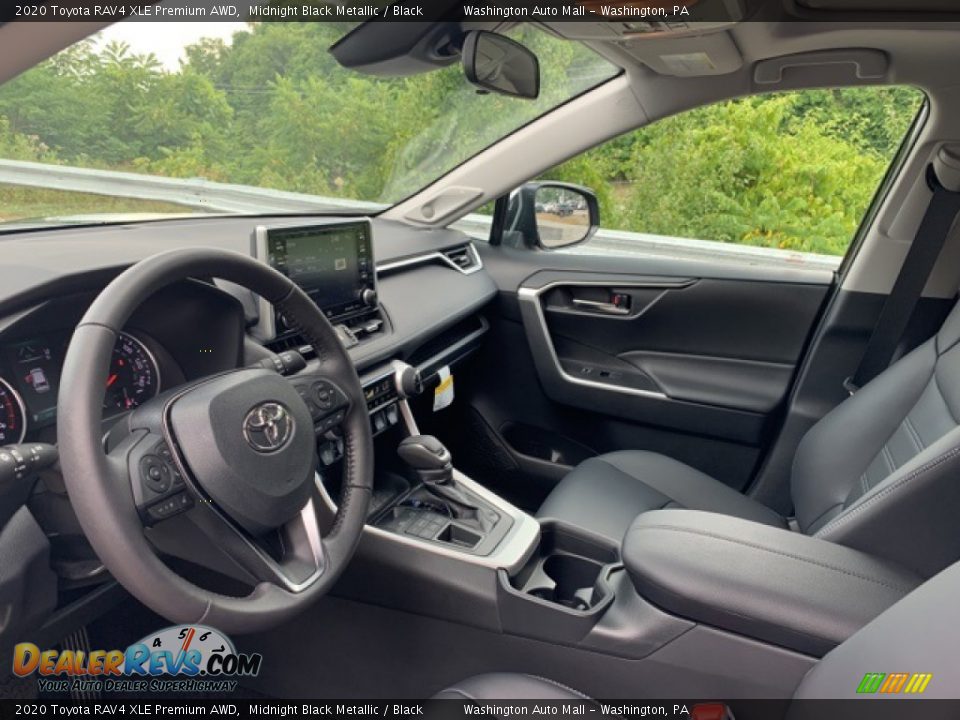 2020 Toyota RAV4 XLE Premium AWD Midnight Black Metallic / Black Photo #21