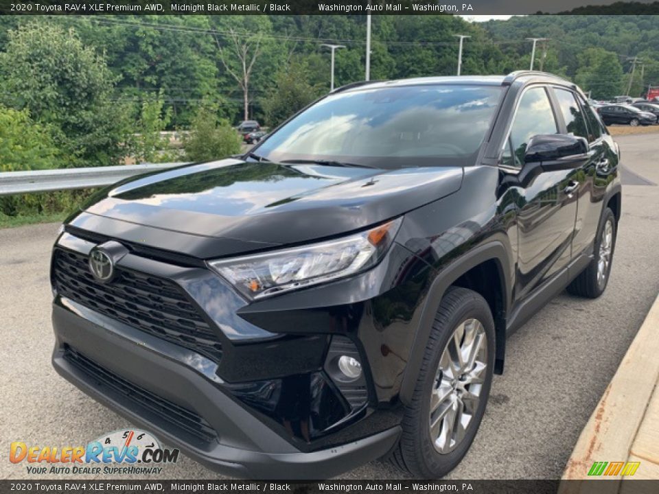 2020 Toyota RAV4 XLE Premium AWD Midnight Black Metallic / Black Photo #29