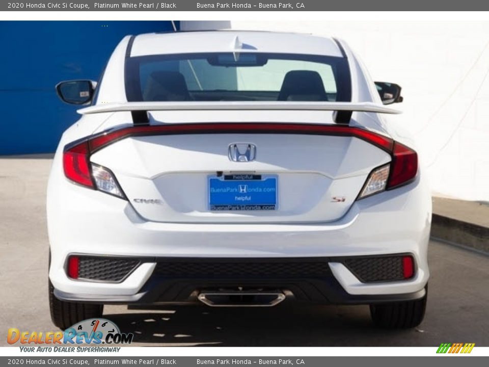2020 Honda Civic Si Coupe Platinum White Pearl / Black Photo #5