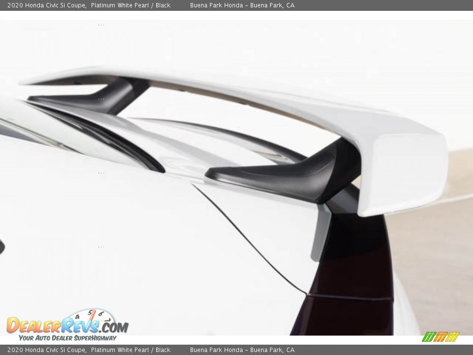 2020 Honda Civic Si Coupe Platinum White Pearl / Black Photo #8