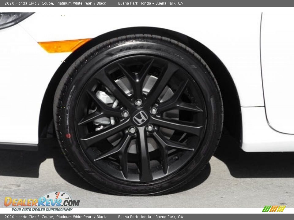 2020 Honda Civic Si Coupe Platinum White Pearl / Black Photo #11