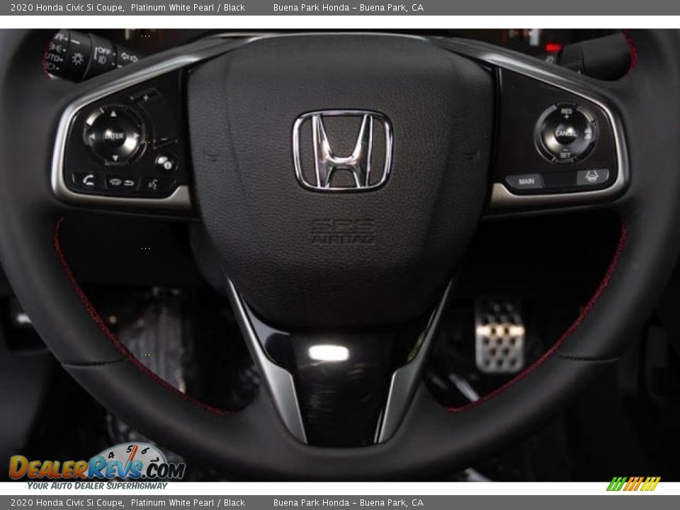 2020 Honda Civic Si Coupe Platinum White Pearl / Black Photo #21