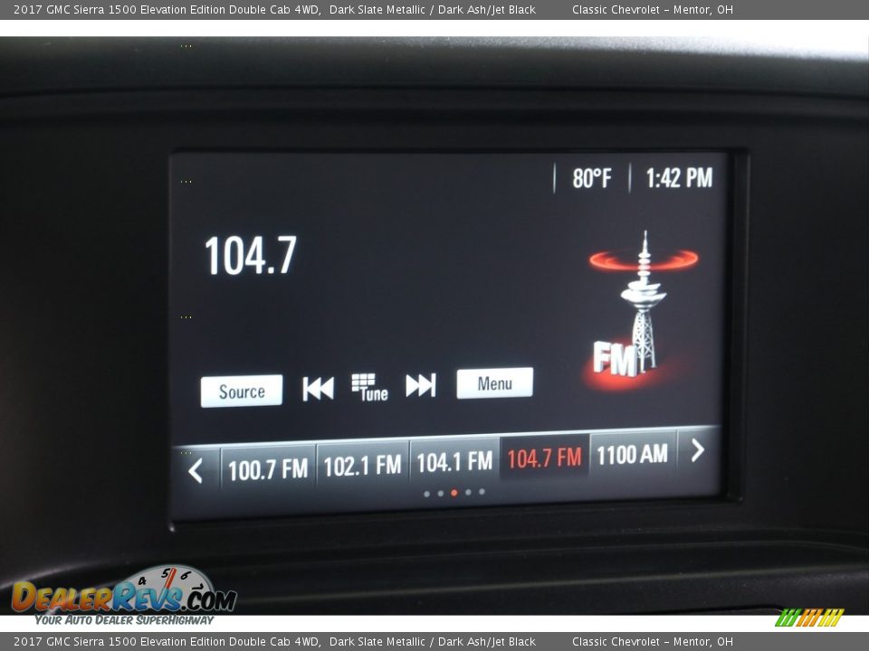 Audio System of 2017 GMC Sierra 1500 Elevation Edition Double Cab 4WD Photo #10