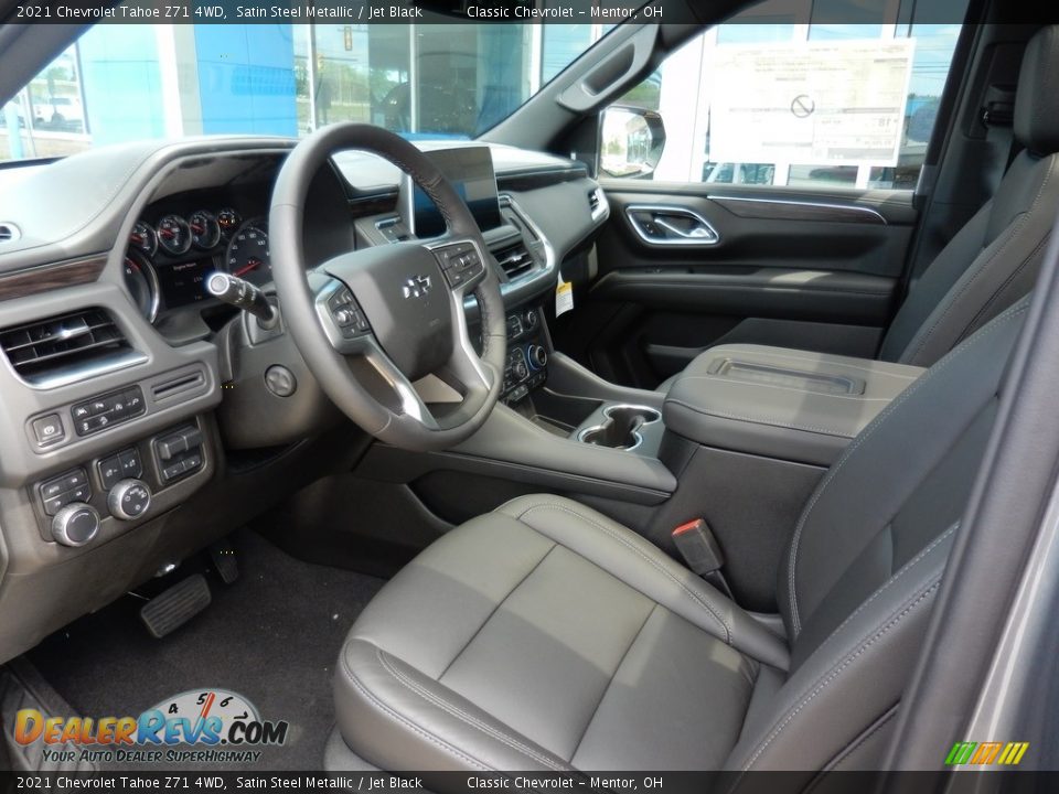 Jet Black Interior - 2021 Chevrolet Tahoe Z71 4WD Photo #7