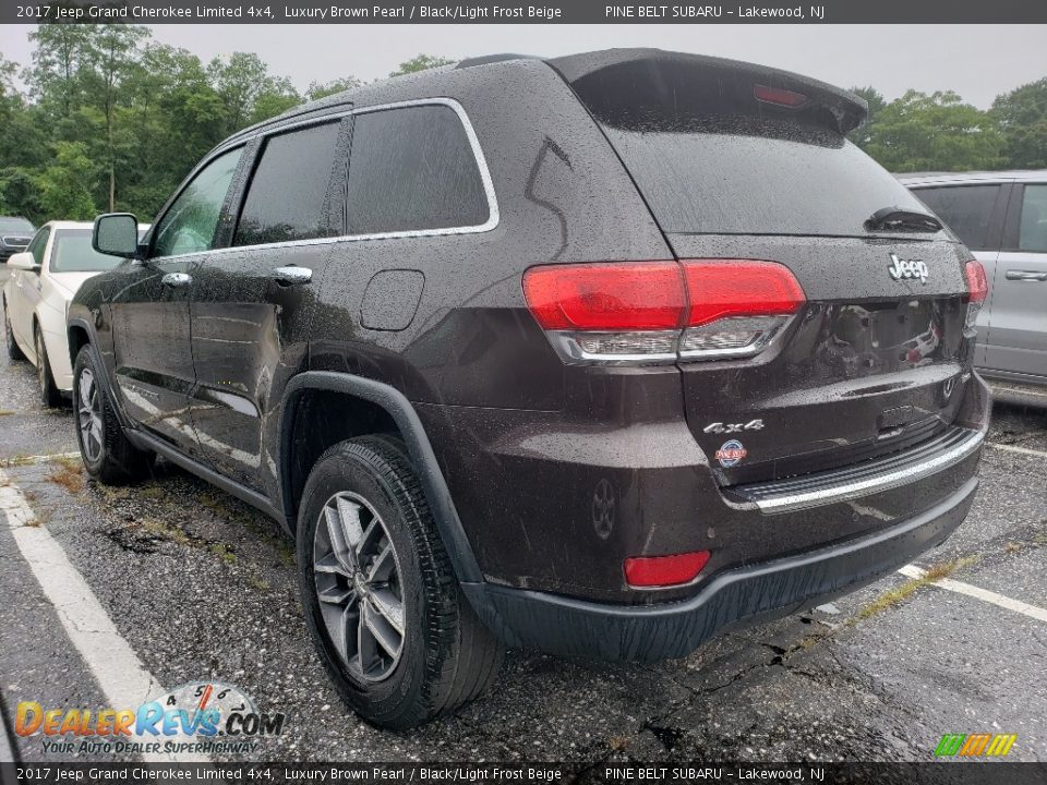 2017 Jeep Grand Cherokee Limited 4x4 Luxury Brown Pearl / Black/Light Frost Beige Photo #2