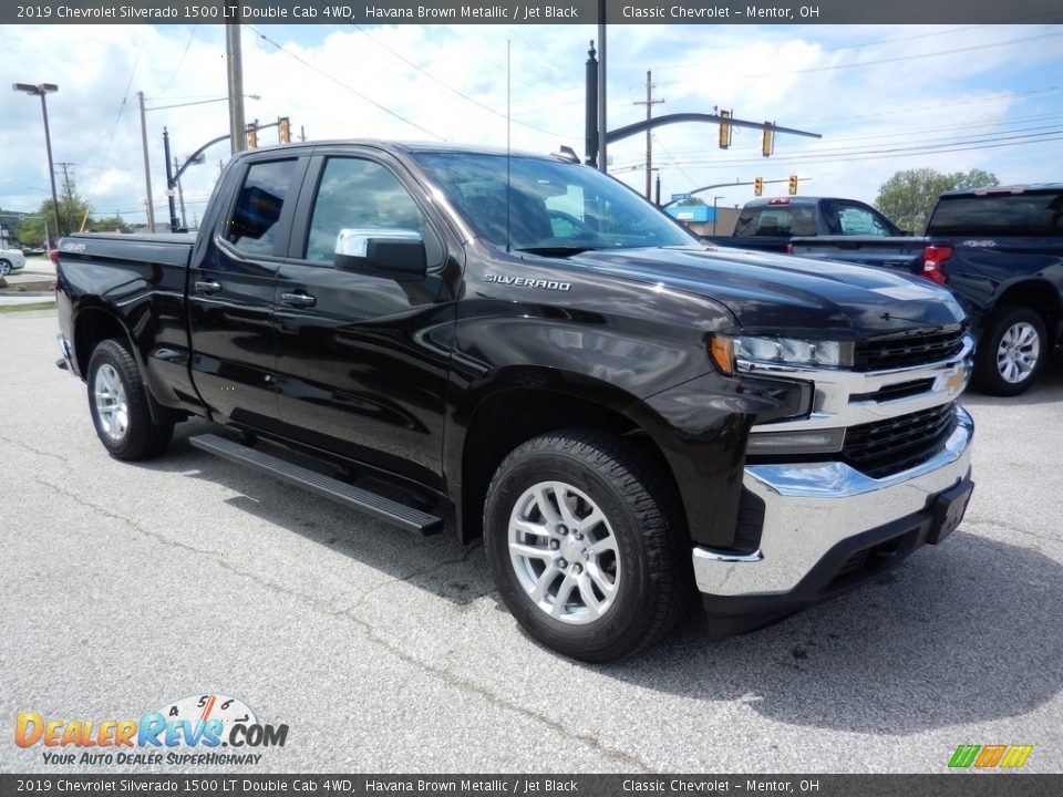 2019 Chevrolet Silverado 1500 LT Double Cab 4WD Havana Brown Metallic / Jet Black Photo #3