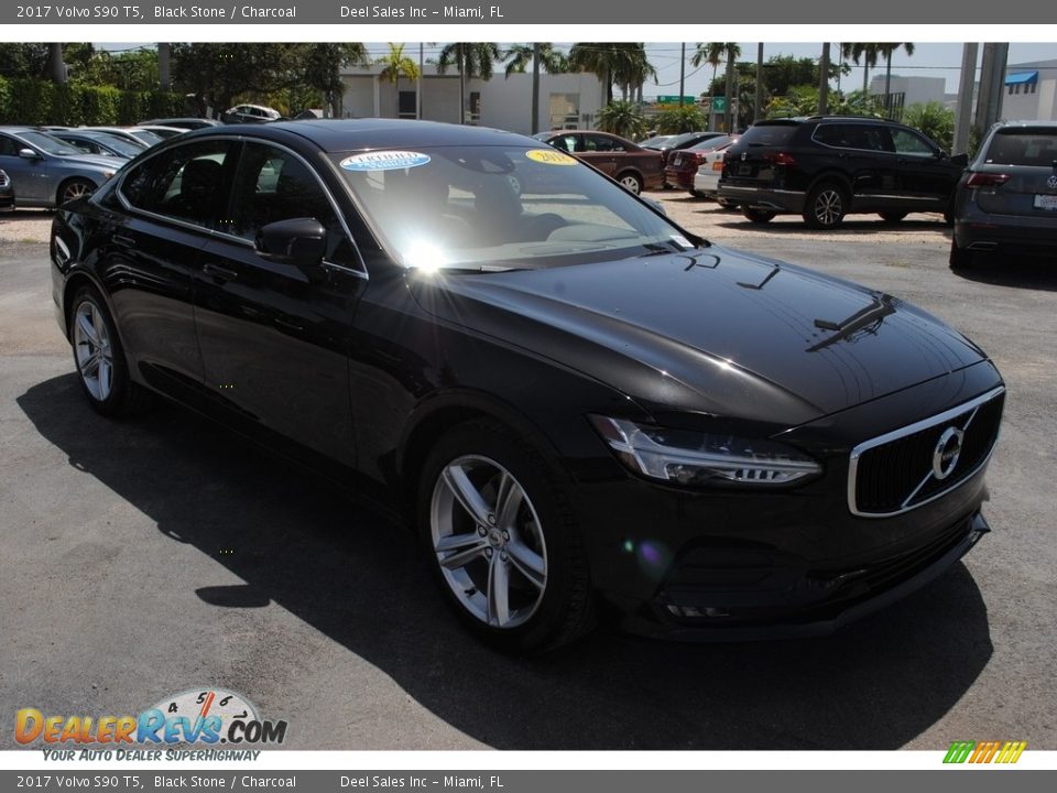 2017 Volvo S90 T5 Black Stone / Charcoal Photo #2