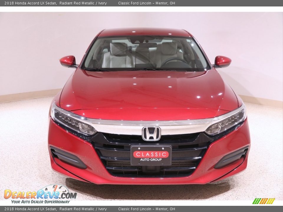 2018 Honda Accord LX Sedan Radiant Red Metallic / Ivory Photo #2