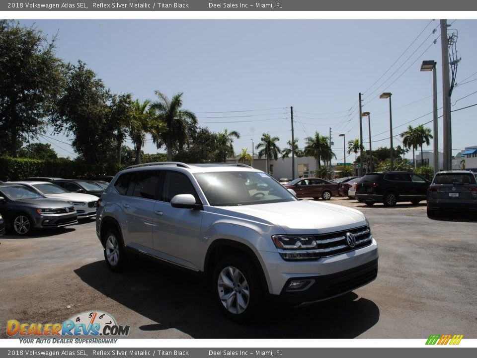 2018 Volkswagen Atlas SEL Reflex Silver Metallic / Titan Black Photo #1