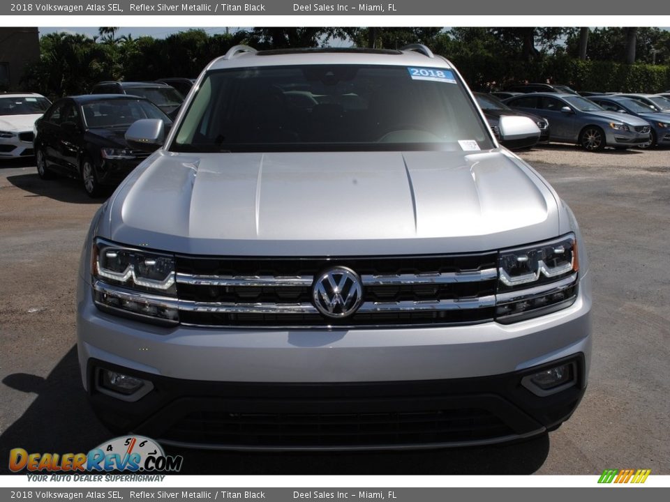 2018 Volkswagen Atlas SEL Reflex Silver Metallic / Titan Black Photo #3
