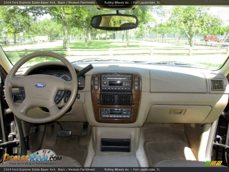 2004 Ford Explorer Eddie Bauer 4x4 Black / Medium Parchment Photo #12