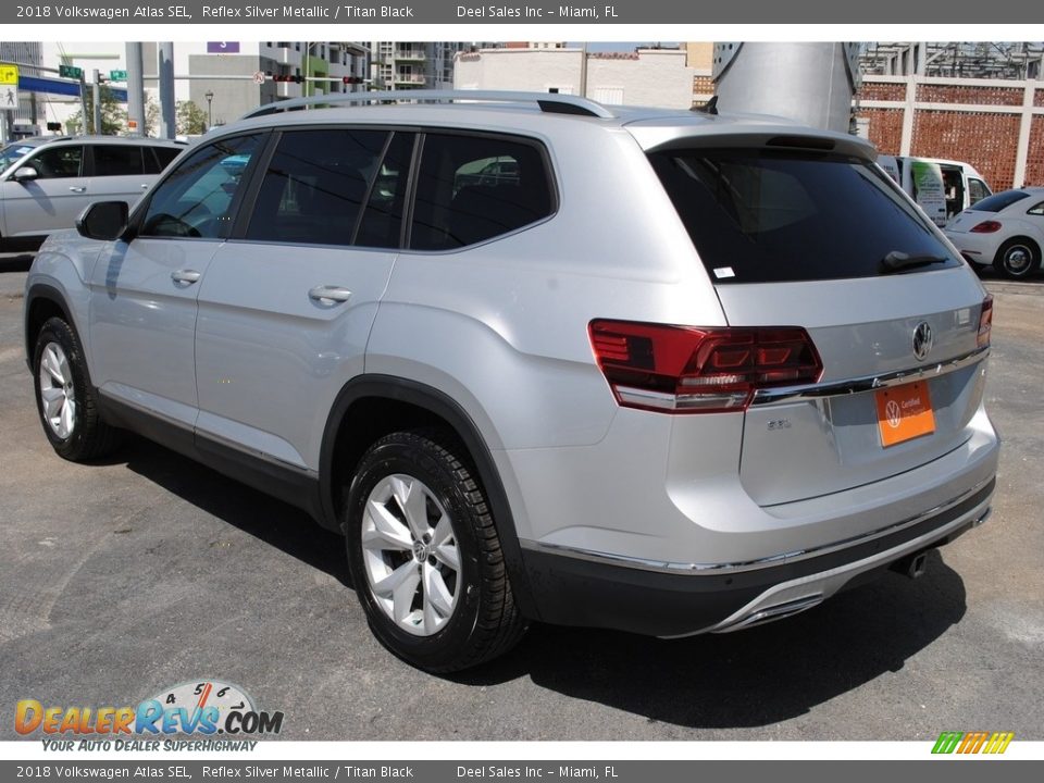 2018 Volkswagen Atlas SEL Reflex Silver Metallic / Titan Black Photo #6
