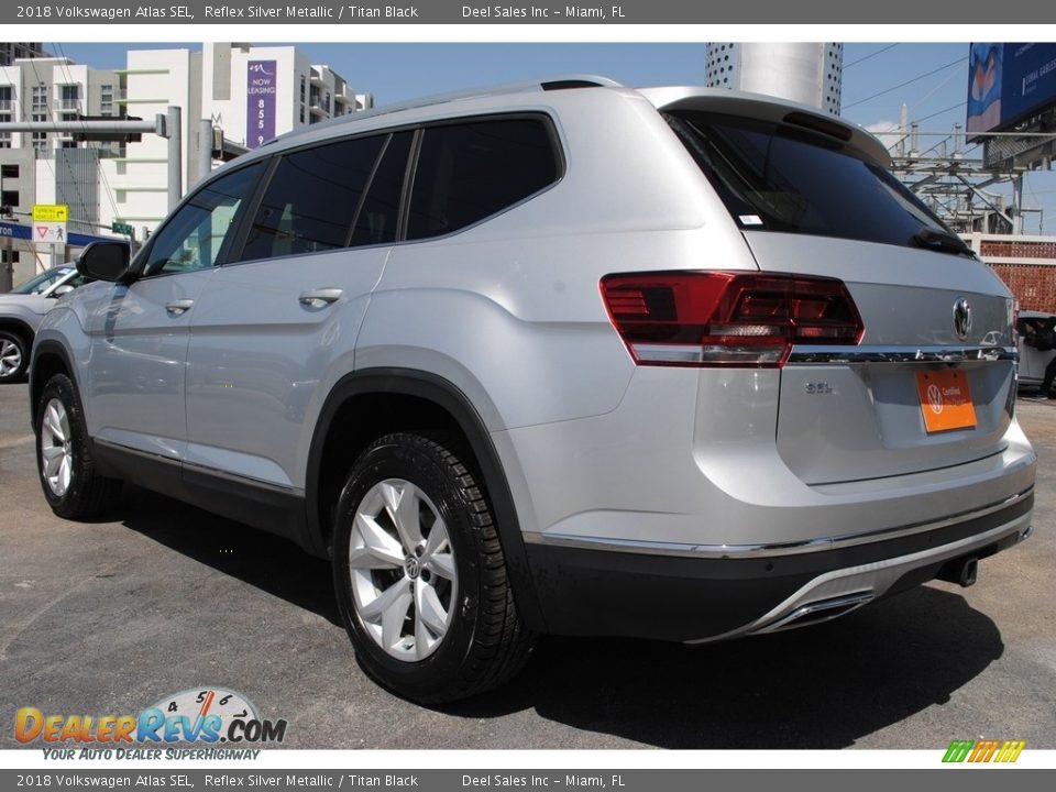 2018 Volkswagen Atlas SEL Reflex Silver Metallic / Titan Black Photo #7