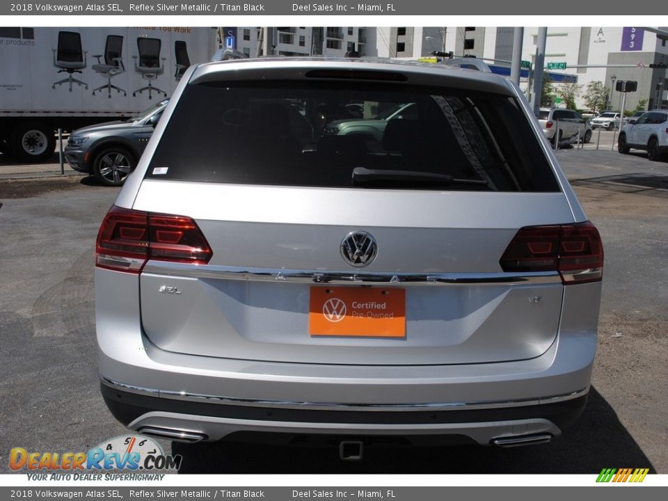2018 Volkswagen Atlas SEL Reflex Silver Metallic / Titan Black Photo #8
