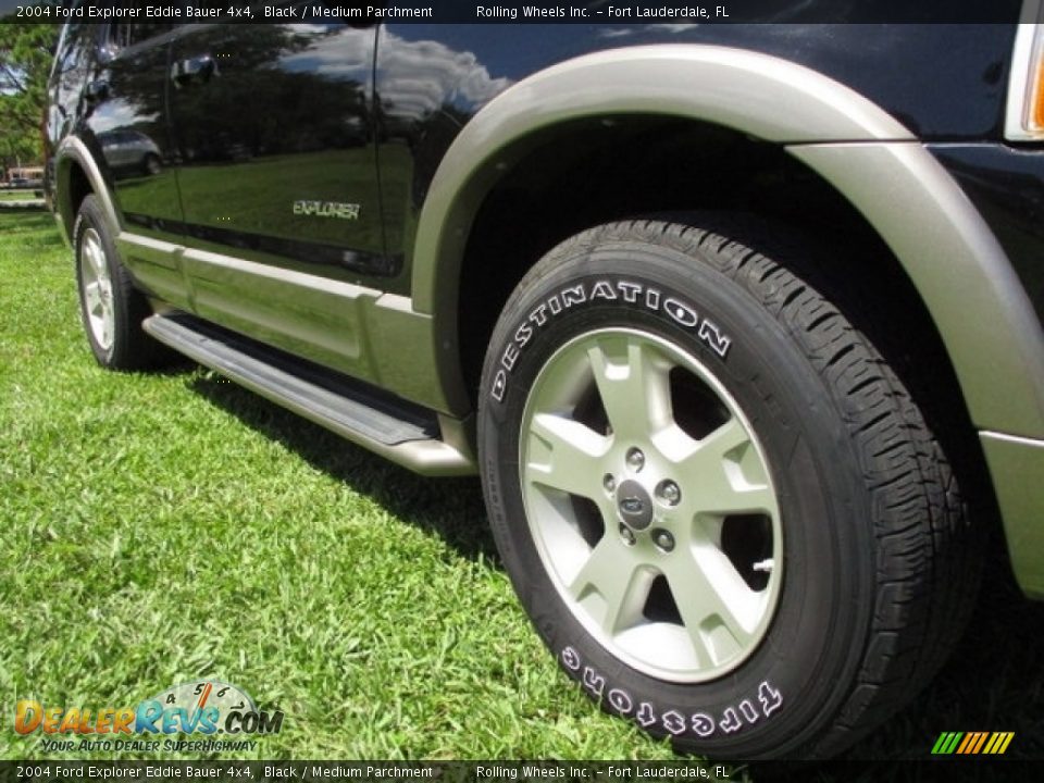 2004 Ford Explorer Eddie Bauer 4x4 Black / Medium Parchment Photo #33