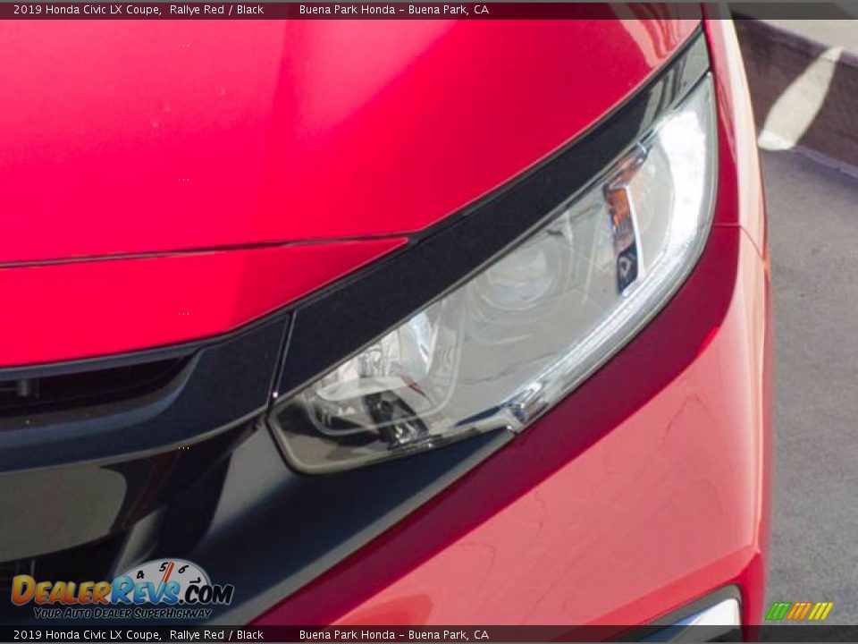 2019 Honda Civic LX Coupe Rallye Red / Black Photo #9