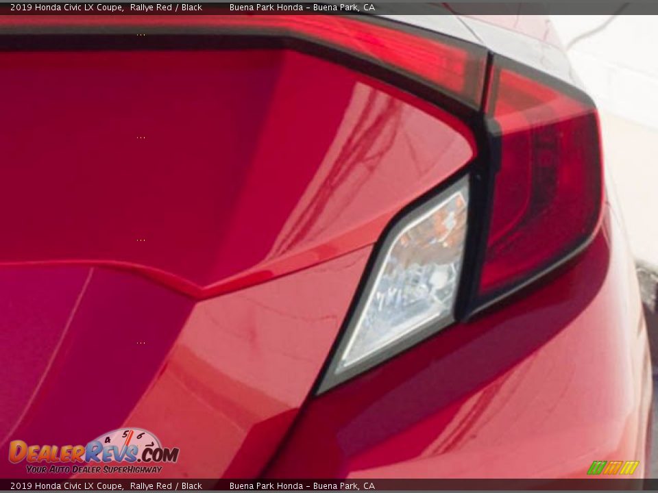 2019 Honda Civic LX Coupe Rallye Red / Black Photo #13