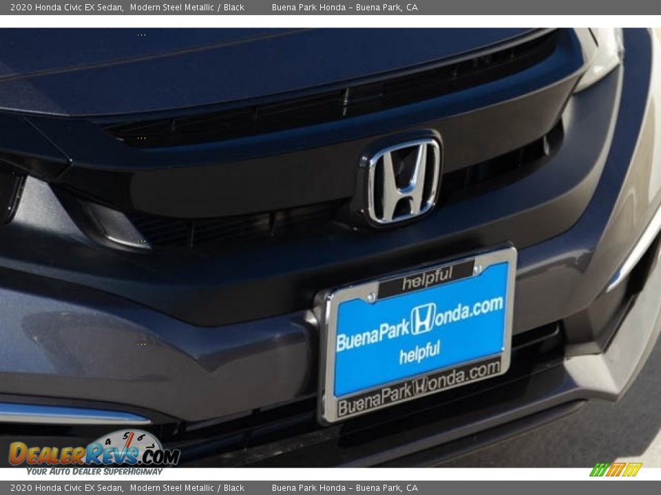 2020 Honda Civic EX Sedan Modern Steel Metallic / Black Photo #4