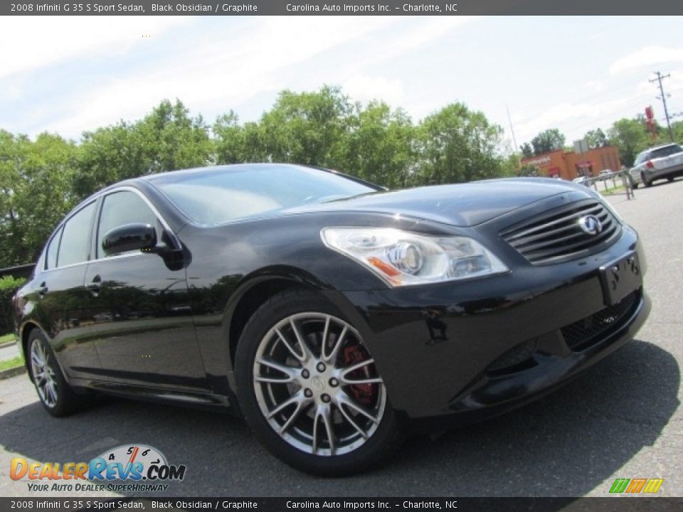 2008 Infiniti G 35 S Sport Sedan Black Obsidian / Graphite Photo #1