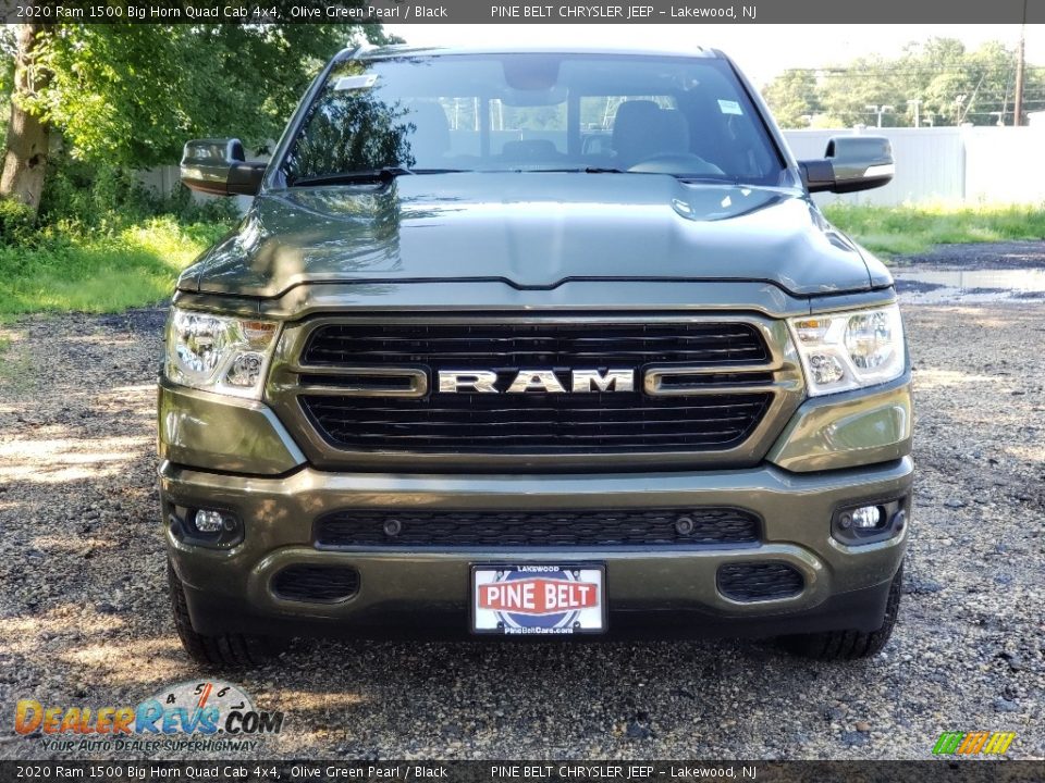 2020 Ram 1500 Big Horn Quad Cab 4x4 Olive Green Pearl / Black Photo #3