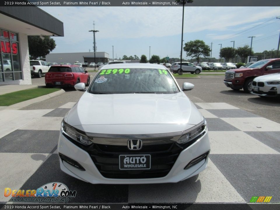 2019 Honda Accord Sport Sedan Platinum White Pearl / Black Photo #2