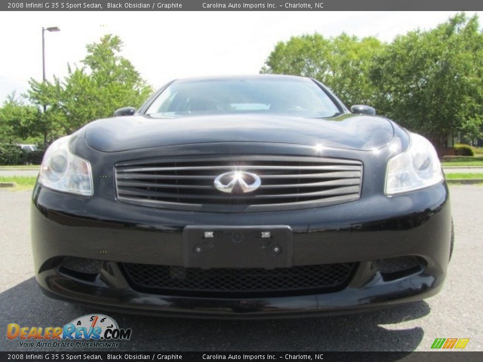 2008 Infiniti G 35 S Sport Sedan Black Obsidian / Graphite Photo #4